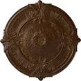 thumbnail image 1 of 39 1/2"OD x 2 1/2"P Attica Ceiling Medallion (Fits Canopies up to 3 3/4"), Hand-Painted Root Beer Crackle, 1 of 5