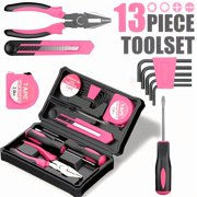 39/13-piece home decor tool set, a multi-functional combination tool kit containing durable screwdrivers, pliers, hex keys and other commonly used tools. Stored in a compact toolbox