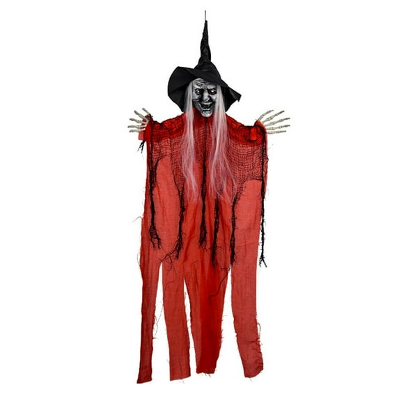 39*24in Halloween Witch Hanging Decoration Spooky Decor for Indoor/Outdoor Home Yard & Porch, Haunted House Displays Perfect for Creating a Haunted Atmosphere