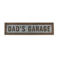 thumbnail image 1 of 39.25" Brown and Silver "DAD'S GARAGE" Rectangular Wall Sign, 1 of 4