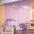 thumbnail image 1 of 39.3 x 78.7 Inch Polyester Beaded Partition Drape, Thread Tassel Door Curtains, Decorative String Room Divider for Spring Home Bedroom Living Room Entryway, 1 of 6