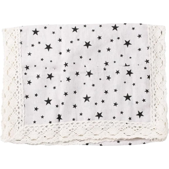 39.37×13.78 Inch Cotton Linen Machine Protector Decorative Kitchen Appliance Cover with Storage Pockets Microwave Oven Top Dust Oil Proof Cover