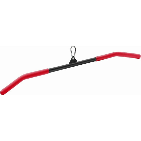 39.37 Inch LAT Pulldown Bar Attachment for Pulley Cable Machine, Curl Tricep Press Down Bar with Rubber Handle, LAT Pull Down Bar Accessories for Gym, Strength Workout, Muscle Building