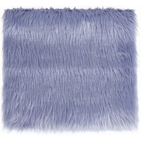 39.37 Inch Light Steel Blue Fur Fabric 11.81 Inch Soft Plush Fabric Sewing Crafts Materials for Costumes Rugs Pillows Decorations Blue