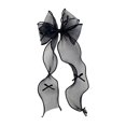 thumbnail image 1 of 39.37 Inch Sheer Organza Bow Hair Clips with Long Ribbon Tassels for Bridal and Parties,Colour as Pictured, 1 of 8