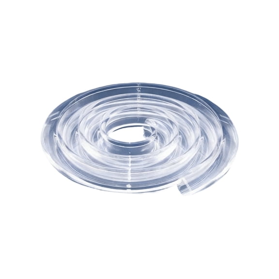 39.37 Inch U-Shaped PVC Edge Protector, Transparent Bumper Strip for Glass Tables and Countertops, Flexible Furniture Safety Trim