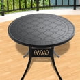 thumbnail image 1 of 39.37-inch Aluminum Patio Dining Table with Comfortable Seat and All-weather Fabric / Suitable for Outdoor Party, 1 of 3