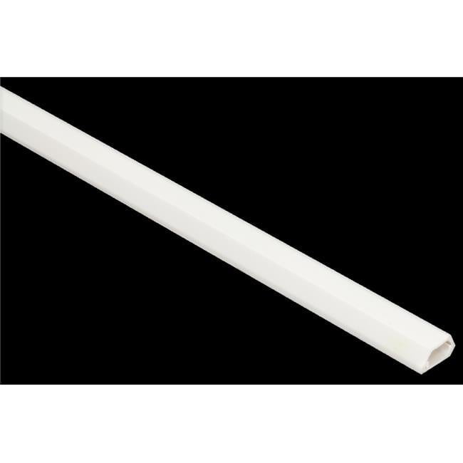 39.37 x 0.42 x 0.32 in. 1 m Plastic Wire Cover Raceway, White