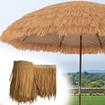 thumbnail image 1 of 39.37" x 19.69' Natural Roof Straw Hand Woven Straw Roll Upgraded Thatch Roof for DIY Projects Hunting Camo Mesh, Tiki Bar, Palapa Thatch Roofing, Patio Umbrella Covers, 1 of 7