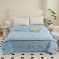 thumbnail image 1 of 39.37 x 59.06 in Ice Silk Cooling Summer Quilt Lightweight Cooling Comforter Soft Quilt Bedding Breathable Ice Blanket Lightweight Quilt for Summer, 1 of 6