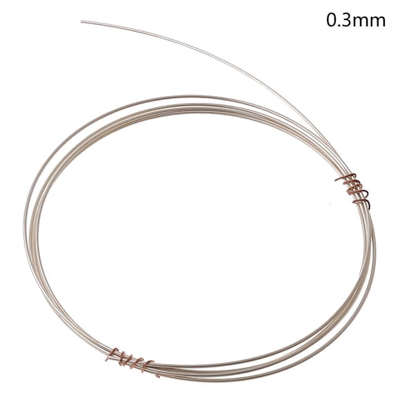 39.37in 925 Silver Wire Line Bendable Metal Wire Jewelry Making Chain Accessories Soft Round Beading Wire