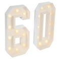 thumbnail image 1 of 39.37in Height LED Light Up Numbers Light Up Number Sign For 60th Birthday Party Anniversary Decor, 1 of 10