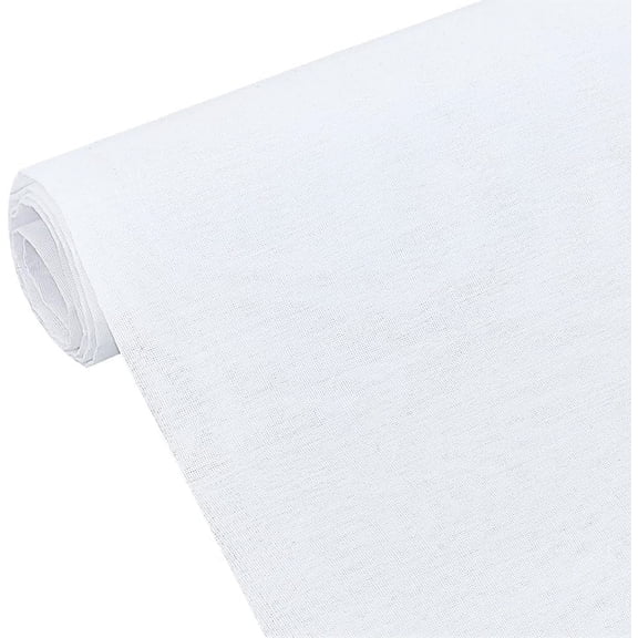 39.3x44.8 Inch White Interfacing Fabric Woven Single-Sided Iron On Fusible Interfacing Iron Lining Fabric