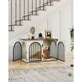 thumbnail image 1 of 39.4" Dog Crate Furniture, Dog Kennel Indoor Arched Door Design for Small/Medium/Large Dog, 1 of 7