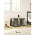 39.4" Dog Crate Furniture, Dog Kennel Indoor Arched Door Design for