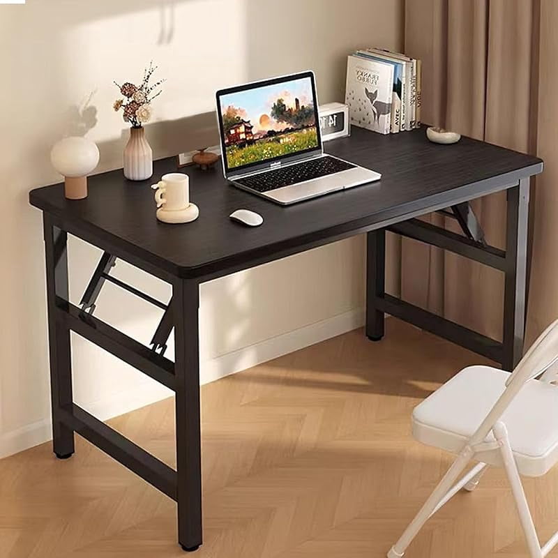 39.4 Inch Foldable Desks for Small Spaces,Foldable Desk No Assembly ...