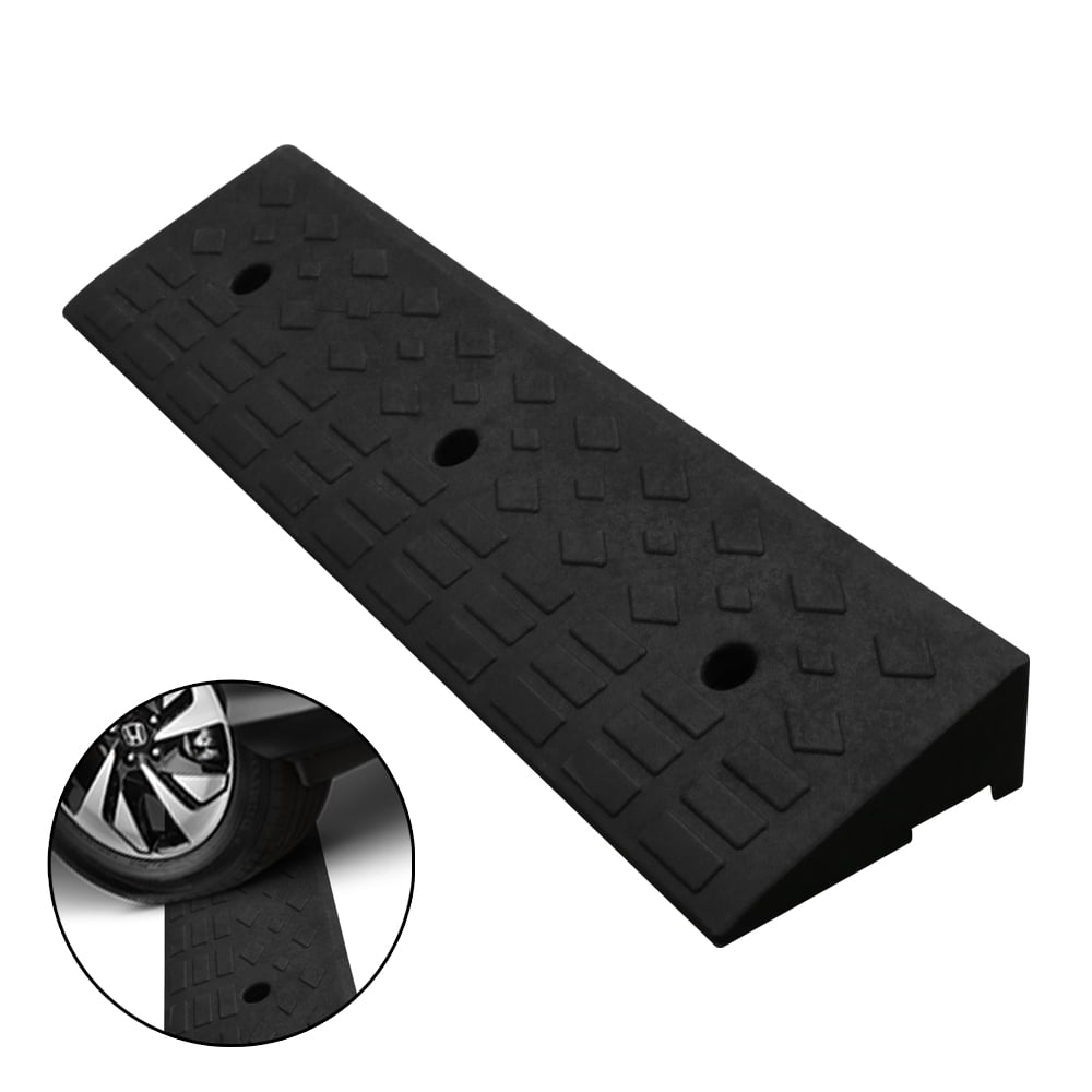 39.4" Long Rubber Loading Dock Rubber Curb Ramp Heavy Duty Car Slope