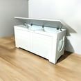 thumbnail image 1 of 39.4" Top-Open Cat Litter Box Enclosure Furniture - Hidden Litter Box Cabinet with Washroom Design, Dog-Proof Cover for Large Cats, 1 of 11