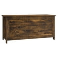 thumbnail image 1 of 39.4" Wooden Storage Chest with Hinges, Rustic Brown Hope Chest, 1 of 9