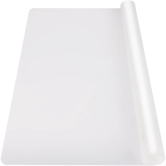 39.4 x 23.5 in Translucent Rectangular Silicone Heat-Resistant Kitchen Mat