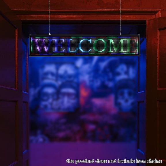 39.4 x 7.5 x 2inch LED Sign Scrolling Message Display Board RGB 7-Color Programmable Board