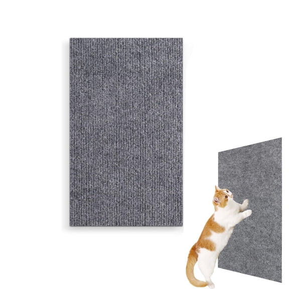 39.4x23.6x0.16In Self-Adhesive Cat Scratching Mat,QZS Durable Anti-Scratching Cover for Couch,1Pc Gray Cat Tree Replacement for Indoor and Outdoor