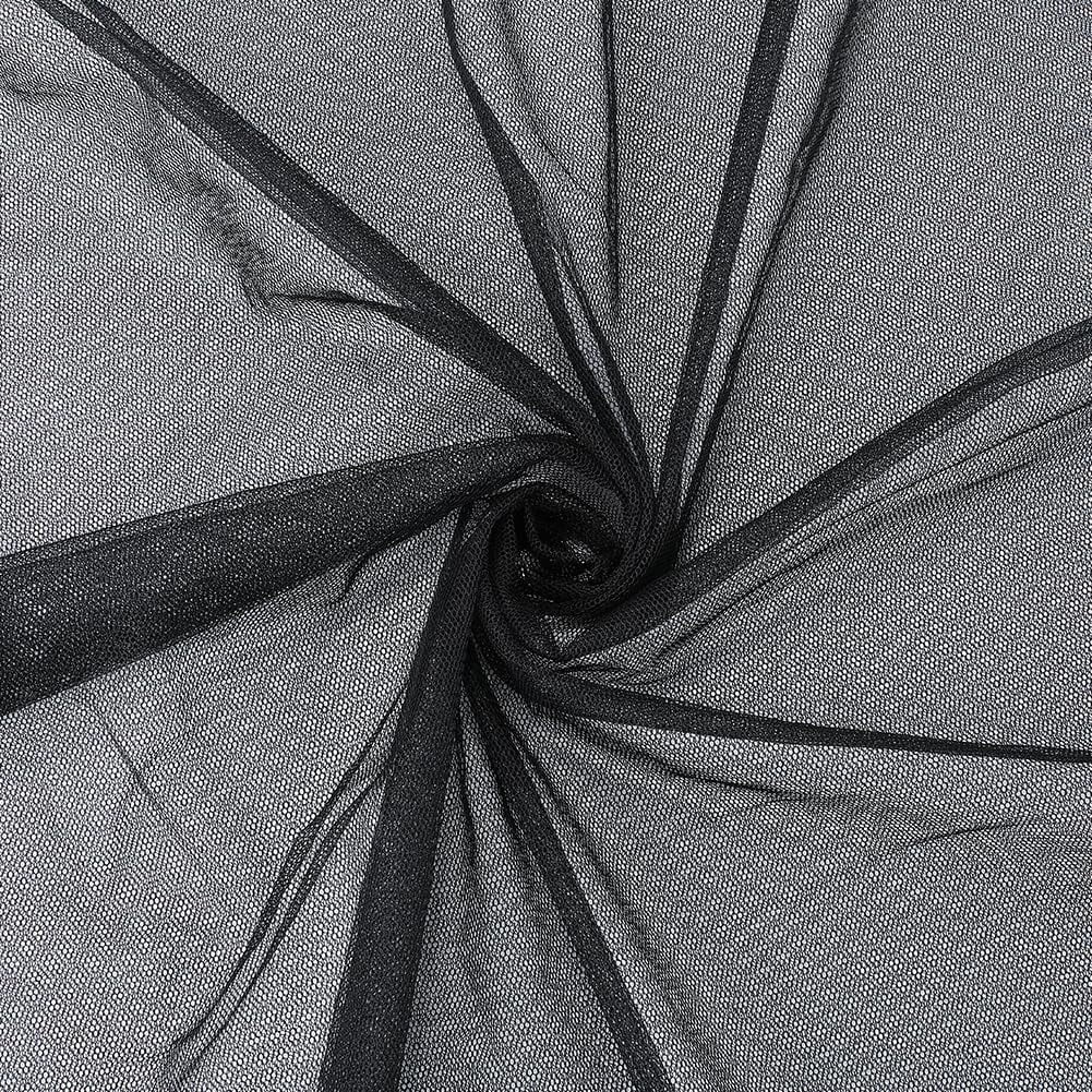 39.4x63 Inch Black Mesh Fabric by The Yard Breathable Polyester Netting ...