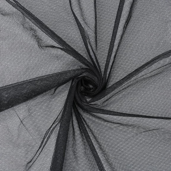 39.4x63 Inch Black Mesh Fabric by The Yard Breathable Polyester Netting Tulle Fabric Soft Voile Solid Sheer Mosquito Net Fabric for Sewing Making Crafts Garments Clothes Dresses DIY Supply Black DIY