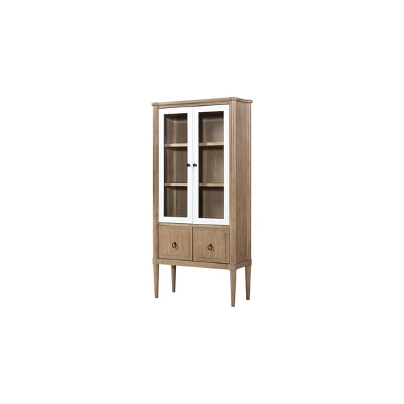 39.5 In. Package Depth Sand Colored Bookcase With Display Function 72.46 Tall Veneers And Storage