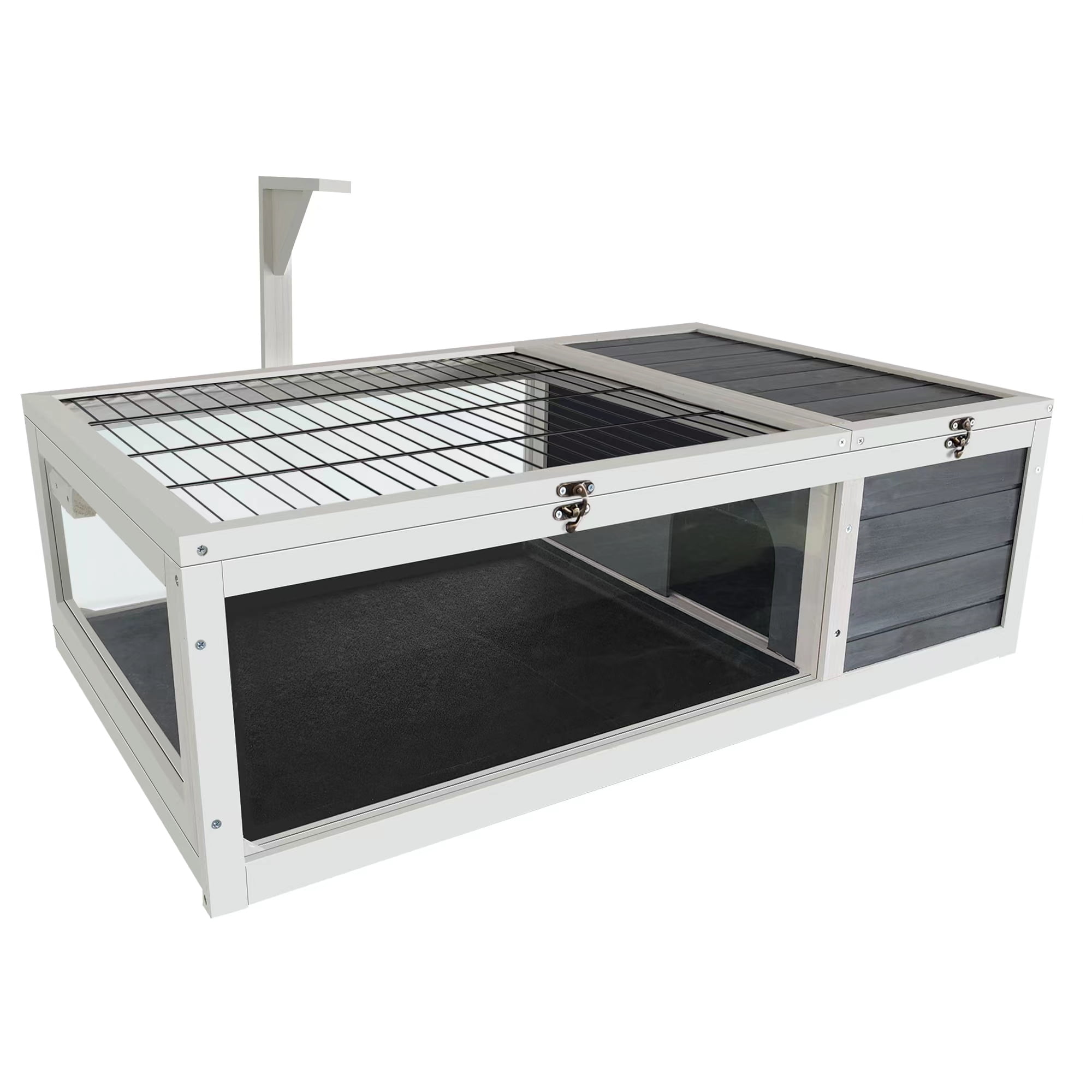 39.5 Inch Wooden Turtle House Indoor Reptile Cage Suitable for Lizards