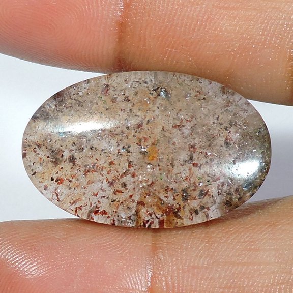 39.60Cts Natural Super Seven Quartz Oval Cabochon Brazil Loose Gemstone