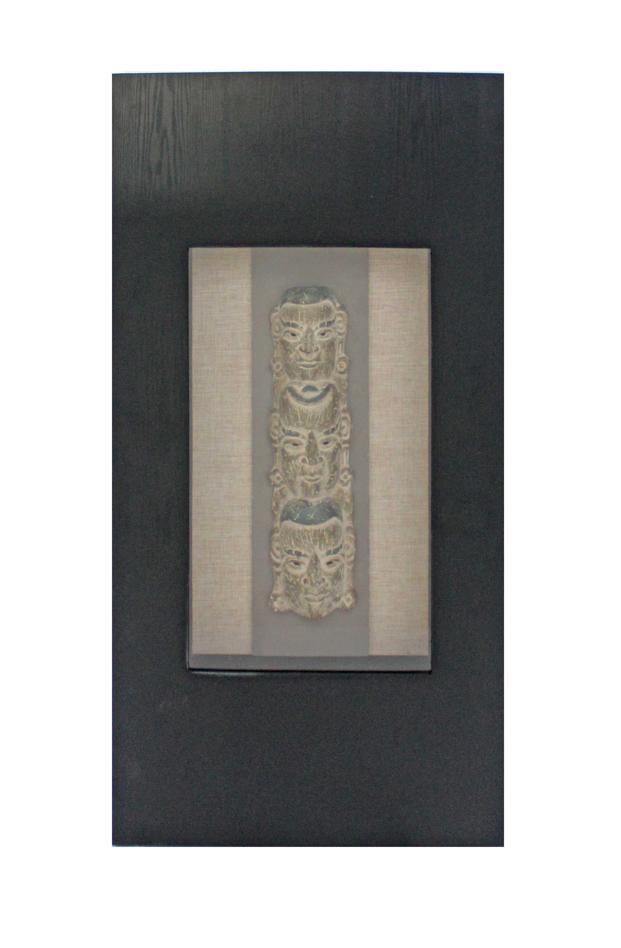 39.75 X 19.88 X 2.63 Black & Brown Facial-Makeup Patterned Plaque - Wall Decor 39.75 X 19.88 X 2.63 Black & Brown Facial-Makeup Patterned Plaque - Wall Decor