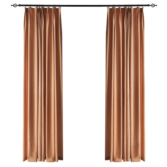 39*78.8inch Velvet Curtain Curtain Blackout Curtain High-density Thickened Curtain Home Decoration Curtain--Dogwood Powder