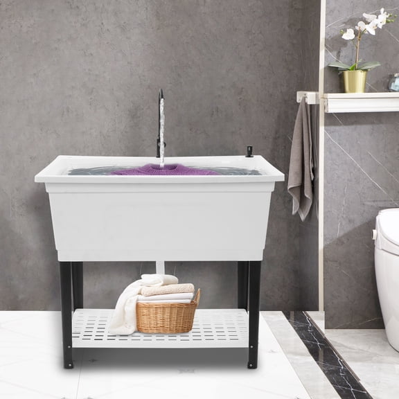 39.9*15*23.6in Kitchen Rectangle Sink Multi-Purpose Kitchen Utility Sink for Restaurant Workshop Garage