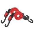 thumbnail image 1 of 39" Adjustable Bungee Cords with Hook, 2Pcs Heavy Duty Outdoor Elastic Bungee Strap for Securing Luggage Moving Cargo, Red, 1 of 6