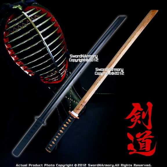 39 " Black & Natural Color Wood Bokken Set Katana Size Practice Sword