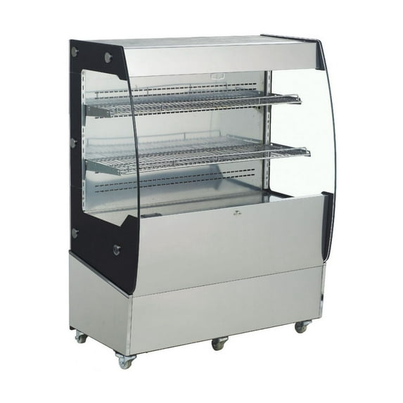 39" Commercial Refrigerator Open Air Merchandiser Slope Grab Showcase Coffee Shop Multideck Chiller Display Cooler NSF RTS-200L