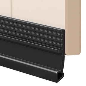 39" Under Door Draft Stopper for Exterior Doors, Door Sweep Sound Proofing for Bottom of Door, Door Soundproofing Noise Blocker, Under Door Filler Soundproof Seal Strip Black