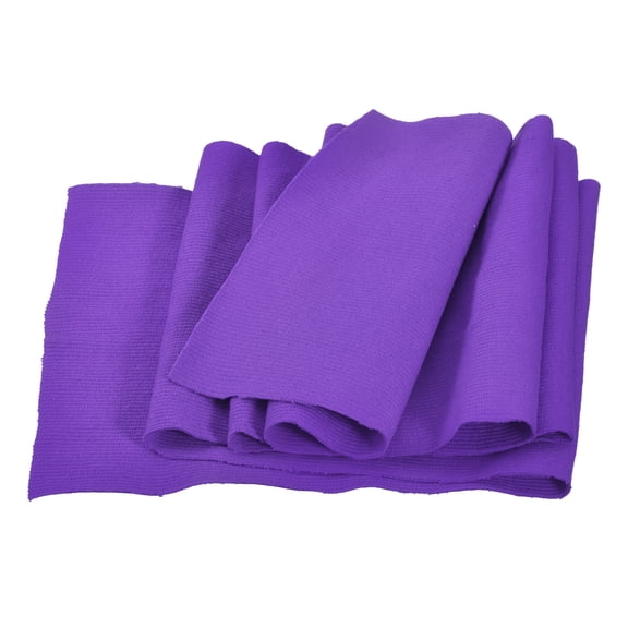 Uxcell Elastic Cuffs Ribbed Trims Cotton Fabric Knit Rib Stretch Tape Cuff Sleeve Waistband for Sewing Purple 39"x6"