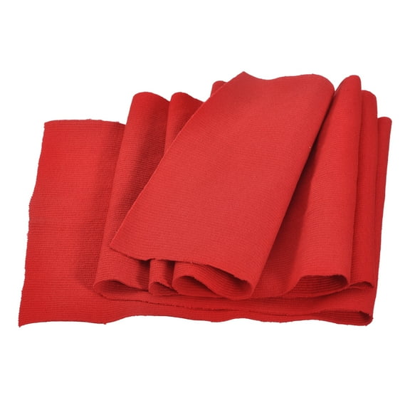 39" Elastic Cuffs Ribbed Trims Cotton Fabric Knit Rib Stretch Tape Cuff Sleeve Waistband, 6" Wide Red