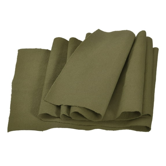 Uxcell Elastic Cuffs Ribbed Trims Cotton Fabric Knit Rib Stretch Tape Cuff Sleeve Waistband for Sewing Army Green 39"x8"