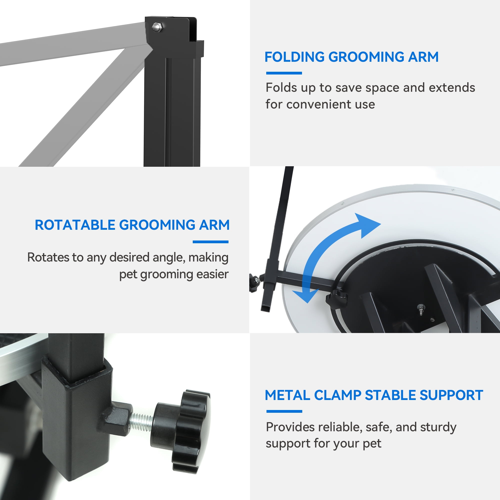 39" Electric Lift Dog Grooming Table Desktop for Small to Medium Dogs