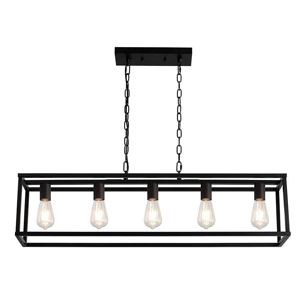 LOHAS 8 Lights 200W Black Sputnik Chandelier,Modern Mid-Century ...