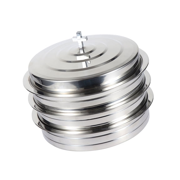 39 Hole Stainless Steels Communion Tray Stackable Design Large Capacity Serving Plate for Church Services and Religious Event