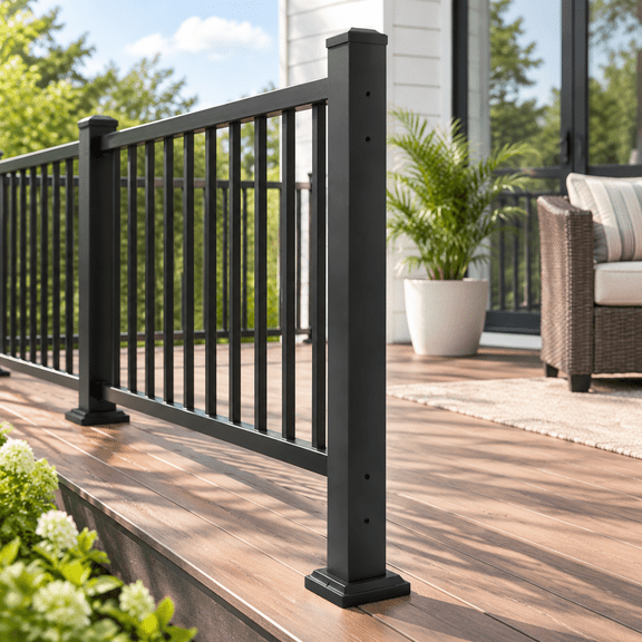 39 In Stainless Steel Deck Railing Line Pre-drilled