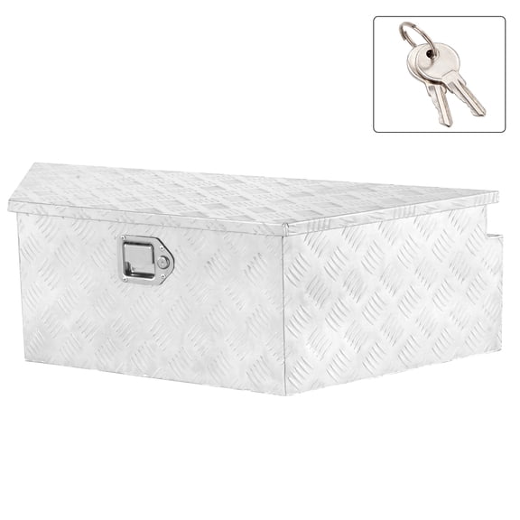 39-Inch Aluminum T-Shape Tool Box with 5 Grooves, Single Lock Security, Portable Storage Organizer
