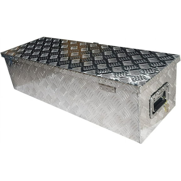 39 Inch Aluminum Tool Box Trailer Tongue Truck Heavy Duty Truck Replacement for Pickup Underbody Underbed Storage Organizer w/Lock Keys