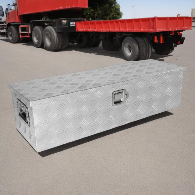39Inch Aluminum Truck Tool Box with Gas Strut Lockable Storage