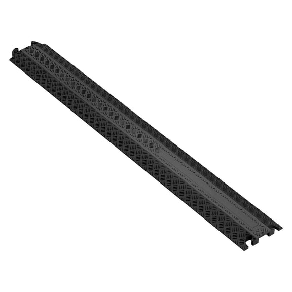 39 Inch Cable Protector Ramp - 2000lbs Capacity - Heavy Duty Cord Cover - Drop Over Cable Ramp for Wires, Hoses & Cables - 1 Channel