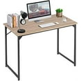 thumbnail image 1 of | 39 Inch Computer Desk | Nature | Office Desk with Metal Frame, Adjustable Feet | Water-Resistant, Scratchproof Surface | Sturdy Writing Table for Home Office or Study | Pack of 1, 1 of 5